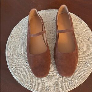 Madewell Brown Suede Flats